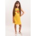 Embroidered dress for girl "Smile of Rose" Yellow
